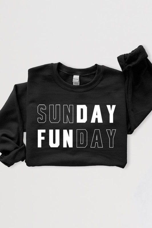 Sunday Funday Graphic Fleece Sweatshirts